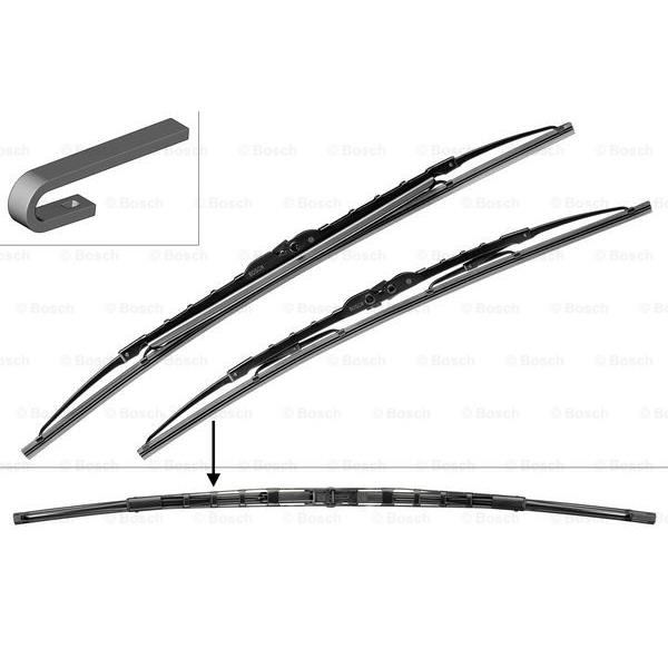Balai essuie glace BOSCH avant Bosch TWIN 3397001583 x2 compatibles Volkswagen Passat Break B55 5 portes