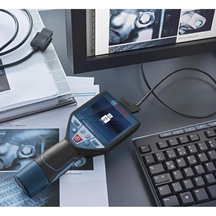 Camera D'inspection Sans Fil Ø De La Tete 8.5mm Livree En Carton Gic 120 Bosch 0601241100