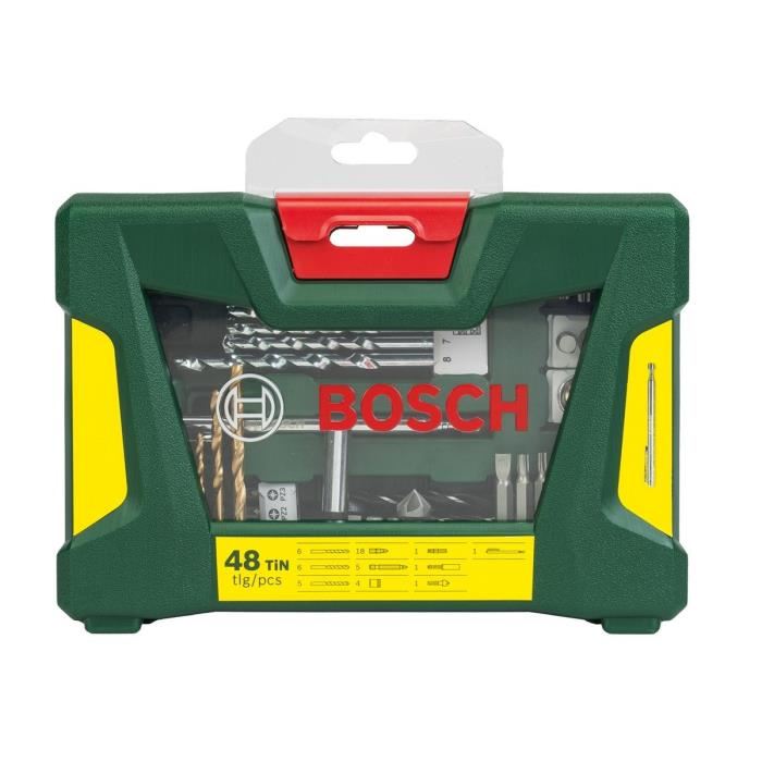 Coffret forets et embouts BOSCH V-Line 48 pieces