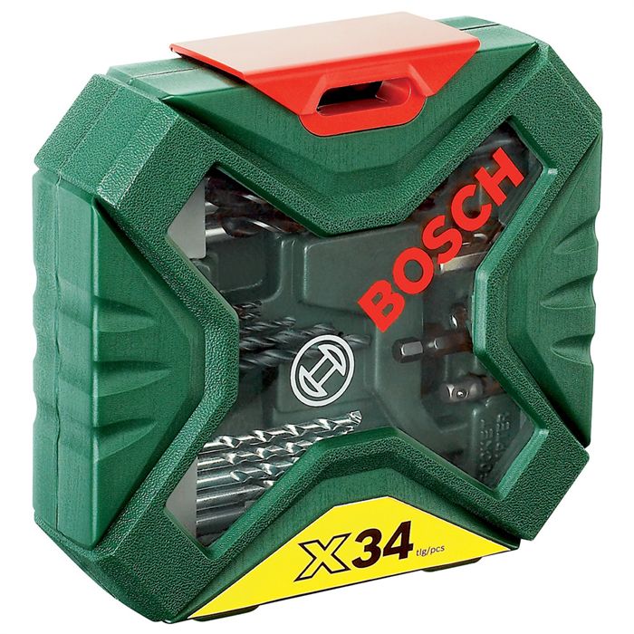 Set Mixte Percage Vissage Bosch Coffret X Line Classic De Forets Et Dembouts De Vissage 34 Pieces