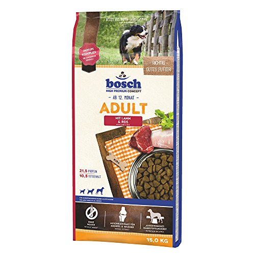 Aliment Pour Animaux - Bosch - Lamb & Rice - 15kg - Chien Adulte - Croquettes Equilibrees