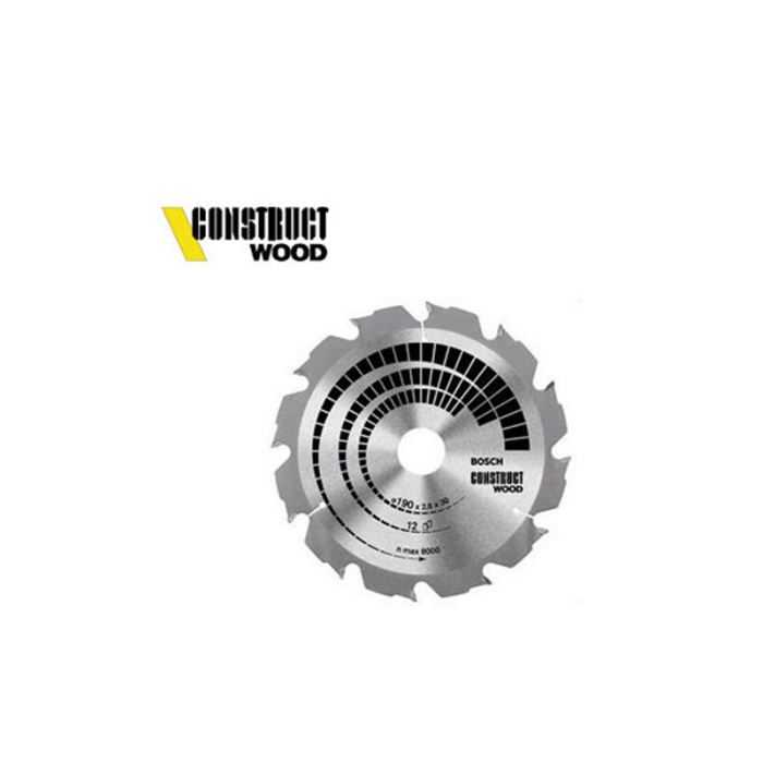 BOSCH Lame de scie circulaire Construct Wood 184 x 16 x 26 mm 12
