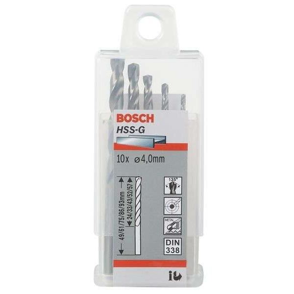 Bosch Professional 10x Hss-g Forets A M ...