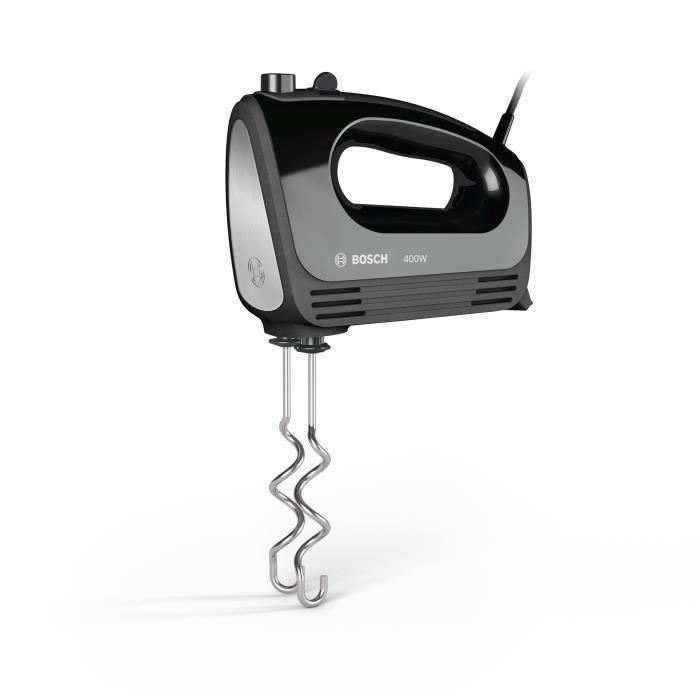 Batteur A Main Bosch Mfq2420b Clevermixx 400w 4 Vitesses Pulse Noirinox