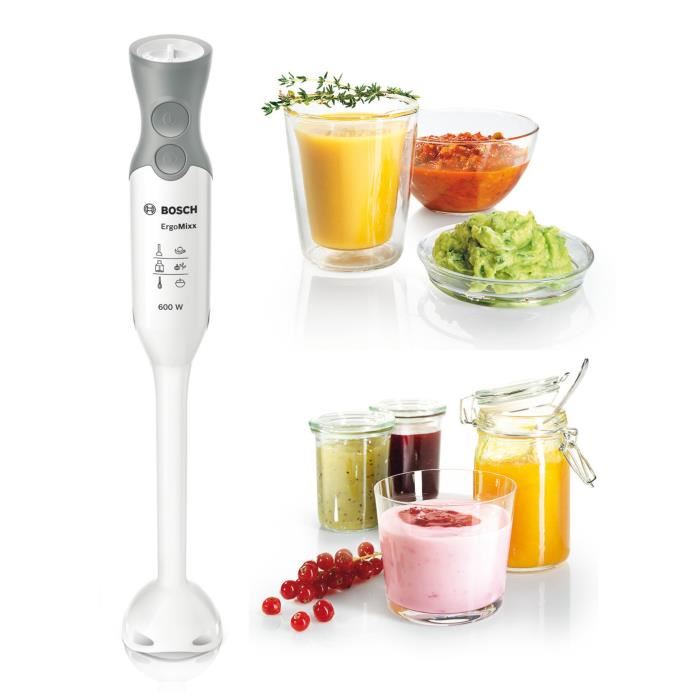 Mixeur Plongeant Bosch Ergomixx Msm66020 600 W Blanc