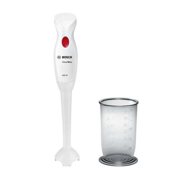 Mixeur Plongeant Bosch Msm14100 Clevermixx - 400w 1 Vitesse Pied Plastique Bol Mixeur Poignee Ergonomique