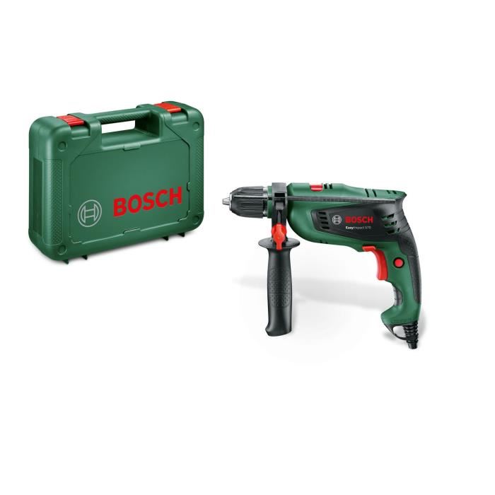 Perceuse A Percussion Filaire Bosch Easyimpact 570w (poignee Supplementaire)