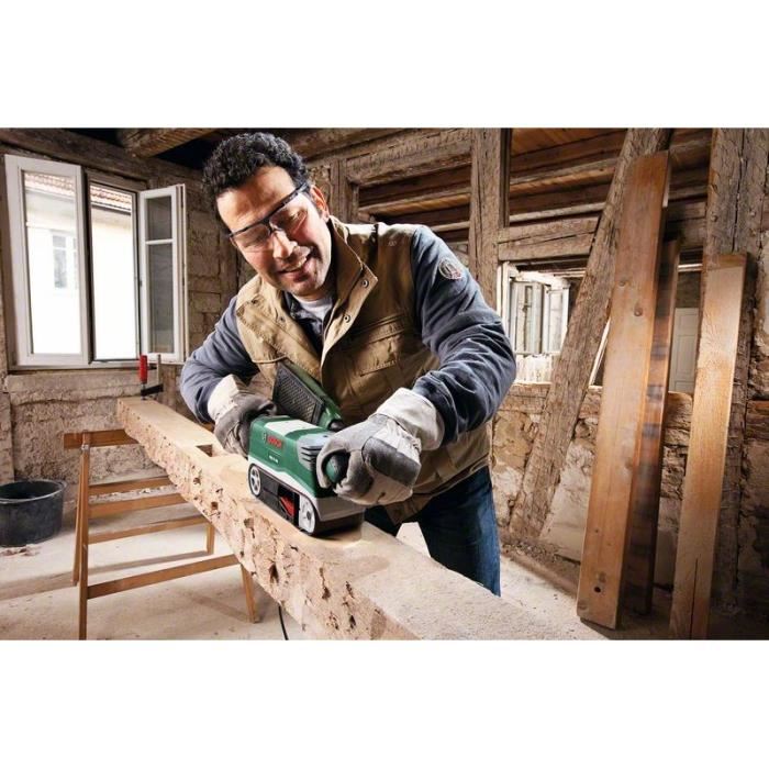 Ponceuse A Bande Bosch Pbs 75 Ae Livre Avec 1 Bande Abrasive G 80 Et Coffret Standard