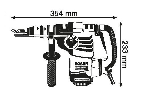 Perforateur Sds-plus Bosch Gbh 3-28 Dfr Professional 3,1 J 800 W Mandrin Interchangeable