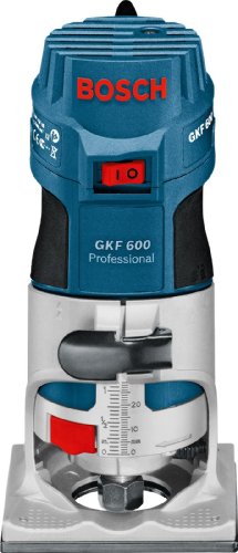 Affleureuse Bosch Professional Gkf 600, 600w, Avec Pinces, Cle Plate, Butee Parallele, En Coffret De Transport - 060160a100