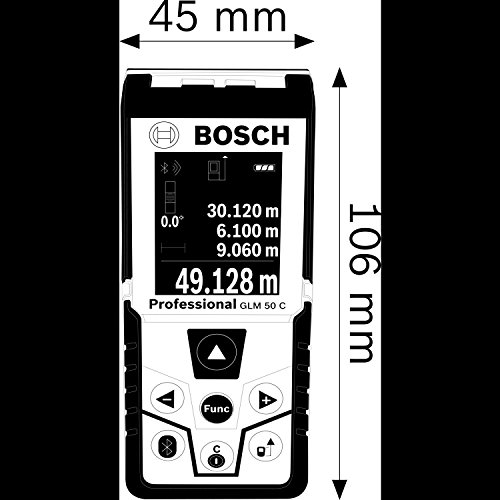 Bosch Telemetre Laser De Portee 50m Glm 50c A Pile Bosch 0601072c00