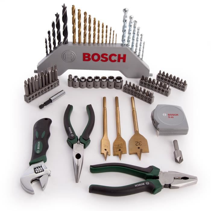 Set Doutils Bosch X Line 70 Pieces Forets Hss Tin Et Beton Embouts De Vissage