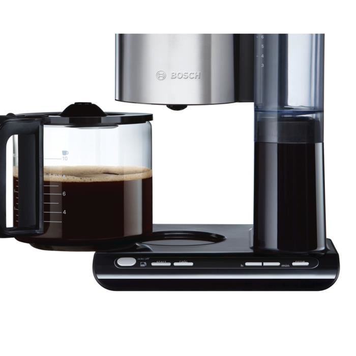 Cafetiere Filtre Programmable Bosch Styline Noir 15 Tasses 1160w