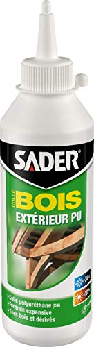 Colle Bois Exterieur Sader Pu Polyurethane Ultra Resistante Humidite Et Chaleur Biberon 250 G