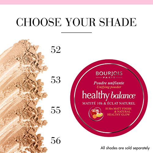 Bourjois Poudre Compacte Unifiante Healthy Balance 55 Dark Beige 9 G - 360552