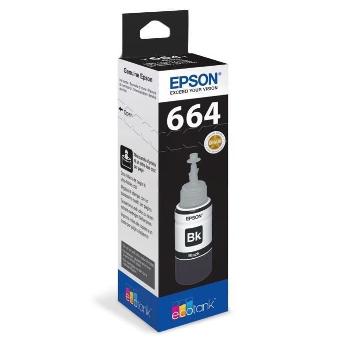 Epson T6641 - Cartouche d'encre Authentique Epson Noir C13T664140