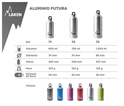 Lanken Gourde 0,75L - gris argente