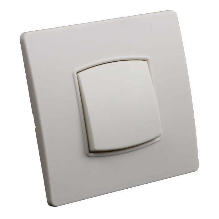 Bouton poussoir vis griffes Diwone Blanc