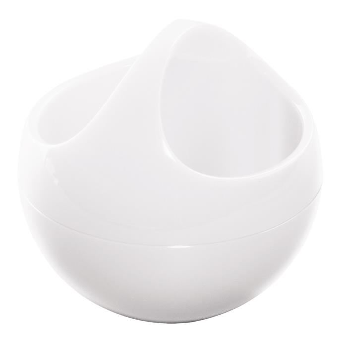 Spirella Bowl 10.16915 Shiny Contenant Make-up Blanc Blanc 