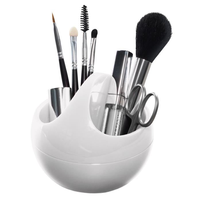 Spirella Bowl 10.16915 Shiny Contenant Make-up Blanc Blanc 