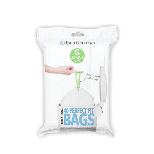 Brabantia Sac Poubelle Distributeur 30 Litres - White - 40 sacs