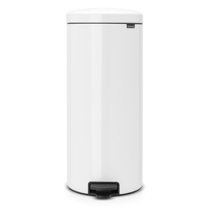 Poubelle A Pedale Newicon 30 L Blanc Code G Brabantia