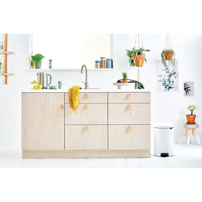 Brabantia Poubelle A Pedale Newicon - 20l - Blanc
