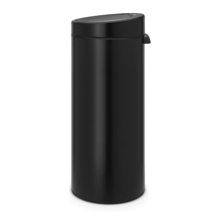 Brabantia Poubelle Touch Bin - 30l - Noir Mat