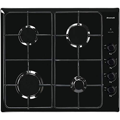 Brandt Bpe6410b Table De Cuisson Au Gaz 4 Plaques De Cuisson Niche Largeur 56 Cm Profondeur 49 Cm Noir