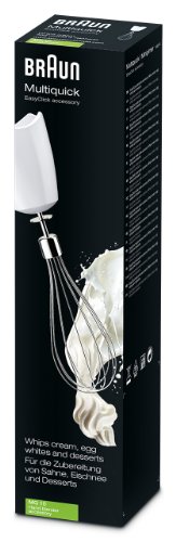 Fouet Amovible Inox Blanc Pour Braun Multiquick Mq300 Mq500 Mq7 Mq9