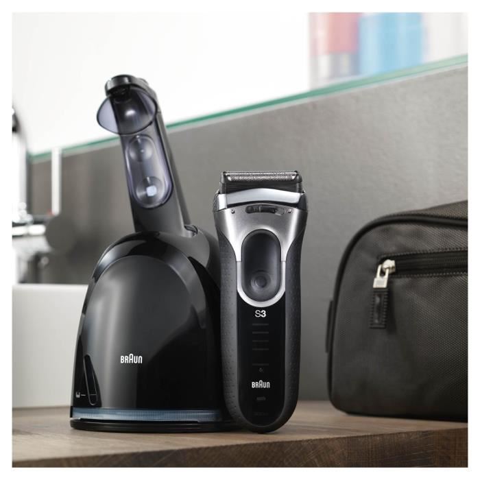 Braun Series 3 3090  Rasoir Électrique Avec Station Clean & Charge