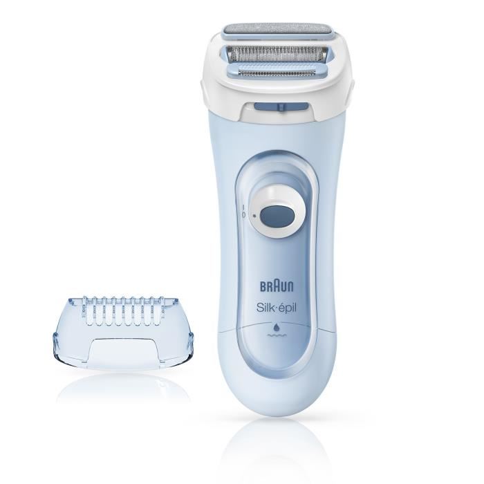 Rasoir Electrique Braun Silk Epil Lady Shaver 5 160 Pour Femme 3 En 1 Sans Fil Wet Dry Bleu