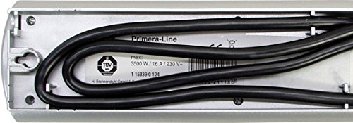 Brennenstuhl Prolongateur Multiprise Primera-line 10 Prises Argent 2m H05vv-f 3g1,5 Prises Commutables Par Cinq