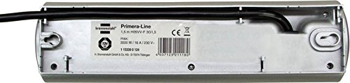 Brennenstuhl Prolongateur Multiprise Primera-line 10 Prises Argent 2m H05vv-f 3g1,5 Prises Commutables Par Cinq