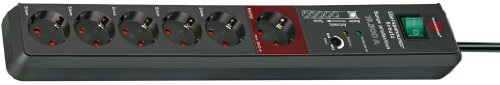 Multiprise - Brennenstuhl - Secure-tec 19.500a - 6 Prises - Gris - 3m De Cable