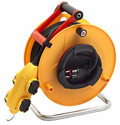Enrouleur Electrique 40m Brennenstuhl Btrb Pro 4 Prises A Clapets Jaune