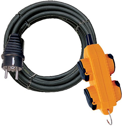 Rallonge Powerblock 4prises a clapets 10m H07RN-F 3G1,5 BRENNENSTUHL