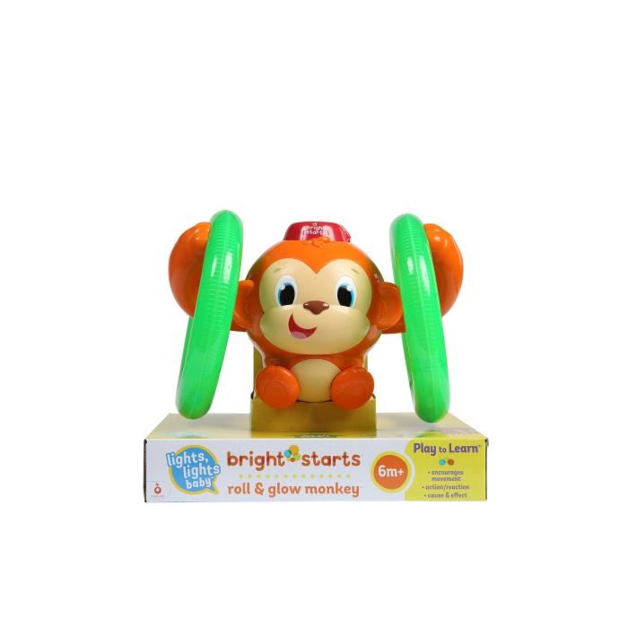 Bright Starts Jouet Dactivite Roll & Glow Monkey K52181