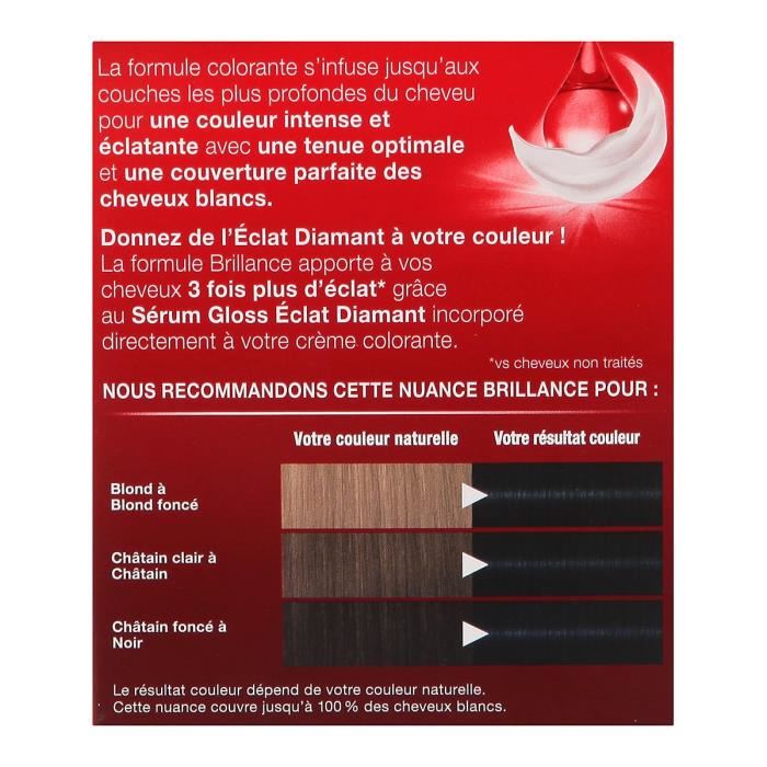 Schwarzkopf Coloration Permanente Brillance Eclat De Nuit Noir Bleute 891