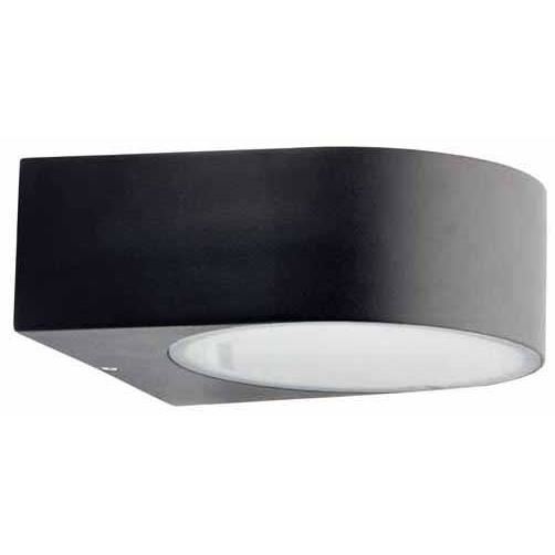 Applique Murale Exterieure - Brilliant - Tyler - Noir - Metal/verre - Halogene - Ip44