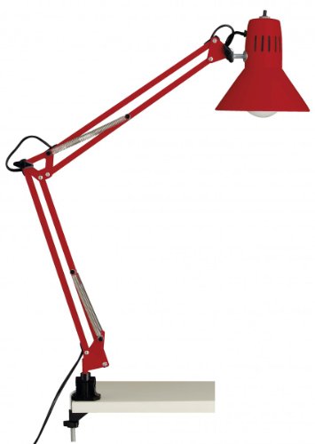Brilliant Lampe De Bureau A Fixation Serre Joint Hobby E27 - Rouge
