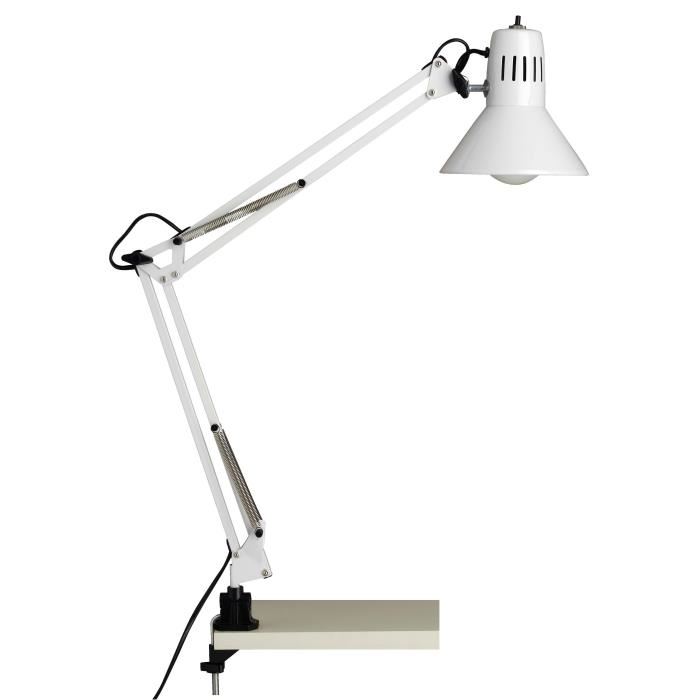 Lampe De Bureau A Fixation  Serre Joint  Hobby 1x40w E27 Blanc - Brilliant - 10802_05