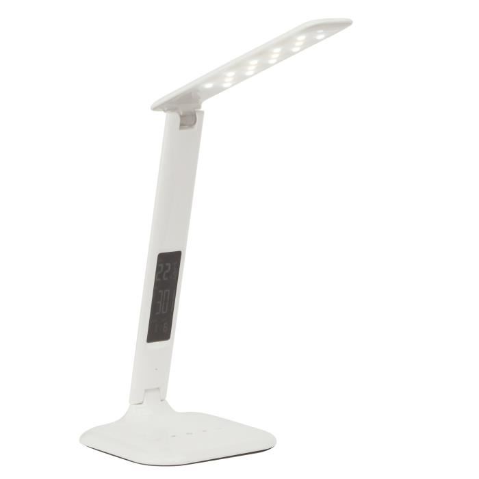 Lampe De Bureau Led Glenn Tactile Avec Variateur Et Fonctions Diverses - Blanc - Brilliant
