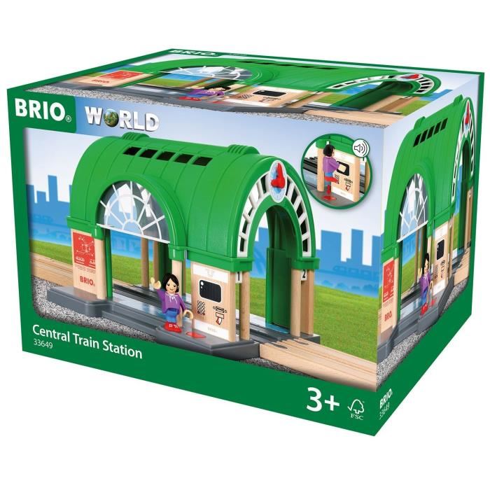 Brio - Gare Centrale Sonore - Circuit De Train En Bois - Ravensburger - Mixte Des 3 Ans