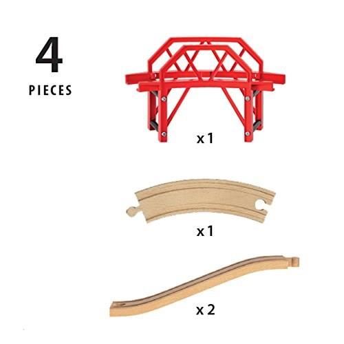 Pont Courbe En Bois Brio World Ravensburger Mixte Des 3 Ans Multicolore