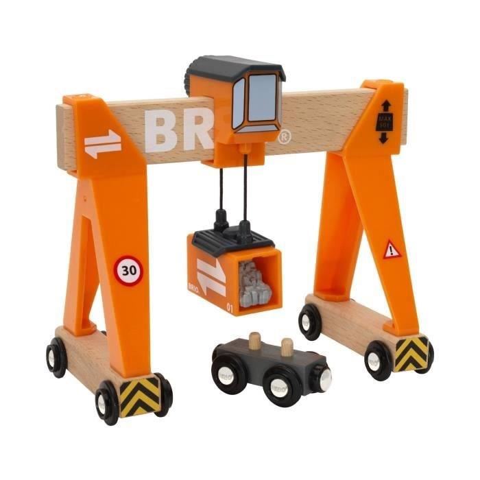 Grue-portique Brio World - Ravensburger - Pour Circuit De Train En Bois - Garcon Des 3 Ans