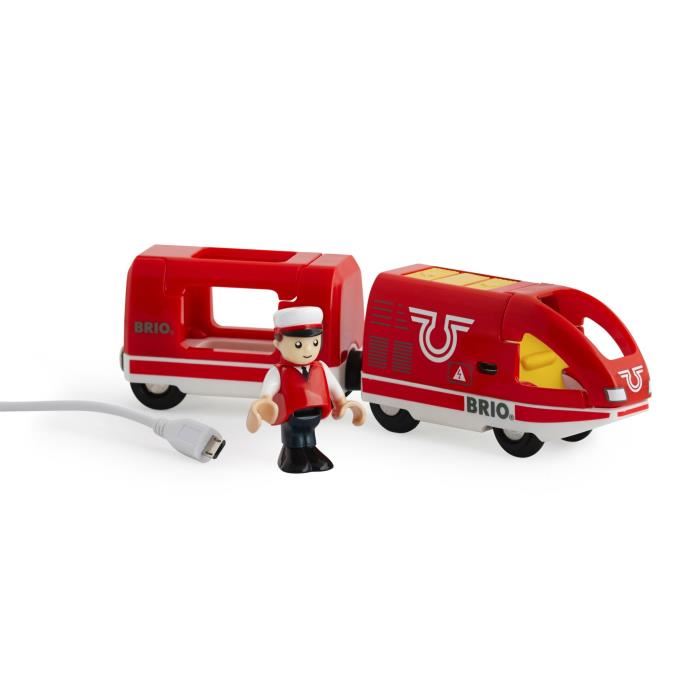 Brio World Train De Voyageur Rechargeable Cable Usb Accessoire Circuit De Train En Bois Ravensburger Mixte Des 3 Ans 33746