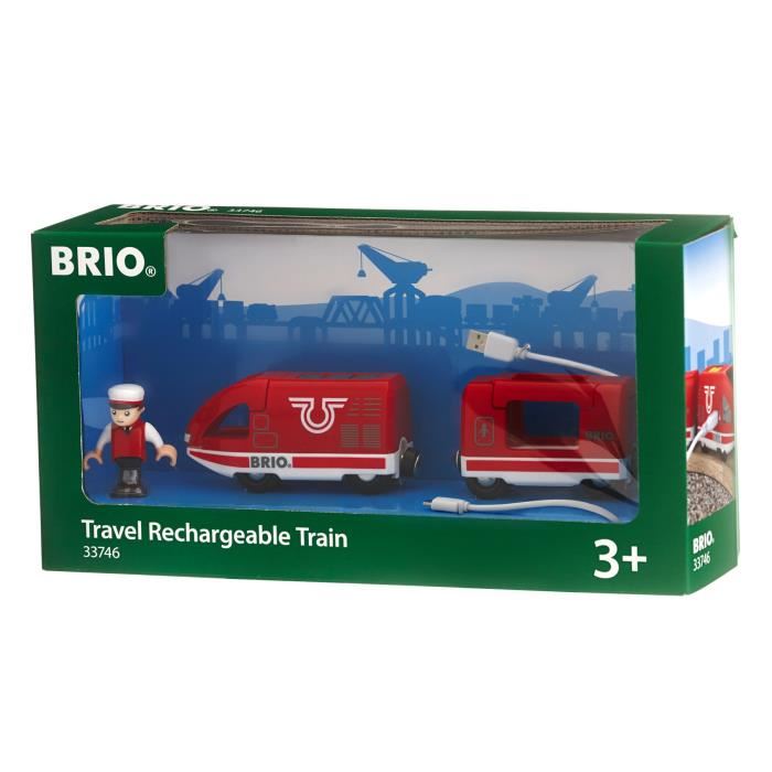 Brio World Train De Voyageur Rechargeable Cable Usb Accessoire Circuit De Train En Bois Ravensburger Mixte Des 3 Ans 33746