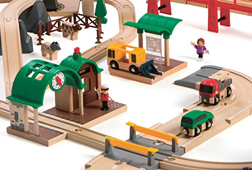 Brio World Circuit Le Monde Extraordinaire De Brio - 106 Pieces - Circuit De Train En Bois - Ravensburger - Des 3 Ans - 33766