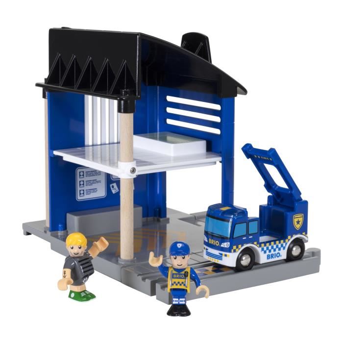 Brio World Commissariat De Police Accessoire Son Et Lumiere Pour Circuit De Train En Bois Ravensburger Des 3 Ans 33813